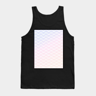 Cute geometric art deco pastel sunset pattern Tank Top